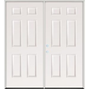 Double Exterior Door without Glass