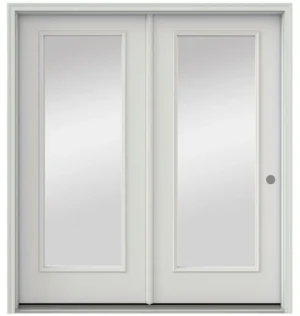 Exterior 1-Lite Double Flush Glaze Door 8/0